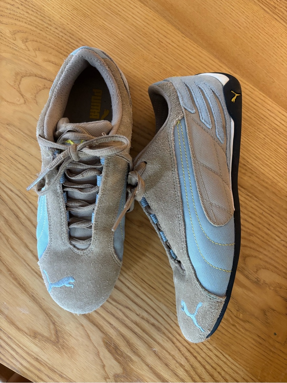Puma Speedcat Light Blue and Tab Suede-Textile Sneakers